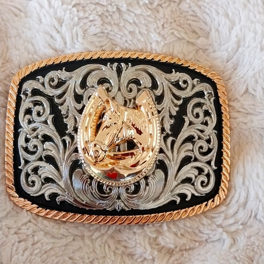 New belt buckles. Made in Mexico.
